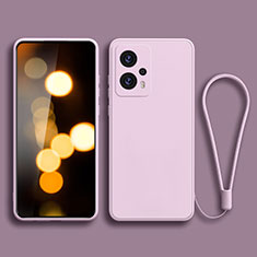 Coque Ultra Fine Silicone Souple 360 Degres Housse Etui YK2 pour Xiaomi Redmi Note 11T Pro 5G Violet Clair