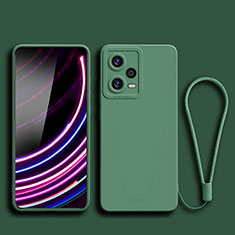 Coque Ultra Fine Silicone Souple 360 Degres Housse Etui YK2 pour Xiaomi Redmi Note 12 5G Vert Nuit