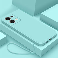 Coque Ultra Fine Silicone Souple 360 Degres Housse Etui YK2 pour Xiaomi Redmi Note 13 Pro 5G Cyan