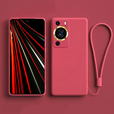 Coque Ultra Fine Silicone Souple 360 Degres Housse Etui YK3 pour Huawei P60 Pro Rose Rouge