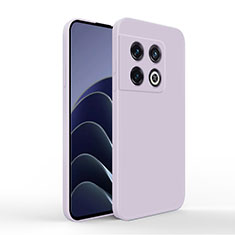 Coque Ultra Fine Silicone Souple 360 Degres Housse Etui YK3 pour OnePlus 10 Pro 5G Violet Clair