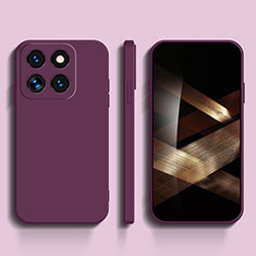 Coque Ultra Fine Silicone Souple 360 Degres Housse Etui YK3 pour Xiaomi Mi 14 Pro 5G Violet