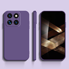 Coque Ultra Fine Silicone Souple 360 Degres Housse Etui YK3 pour Xiaomi Mi 14 Pro 5G Violet Clair