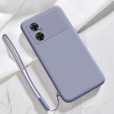 Coque Ultra Fine Silicone Souple 360 Degres Housse Etui YK3 pour Xiaomi Poco M4 5G Gris Lavende