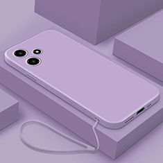 Coque Ultra Fine Silicone Souple 360 Degres Housse Etui YK3 pour Xiaomi Redmi 12 5G Violet Clair