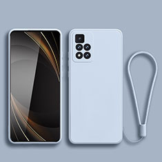 Coque Ultra Fine Silicone Souple 360 Degres Housse Etui YK3 pour Xiaomi Redmi Note 11 Pro+ Plus 5G Bleu Clair