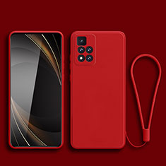 Coque Ultra Fine Silicone Souple 360 Degres Housse Etui YK3 pour Xiaomi Redmi Note 11 Pro+ Plus 5G Rouge