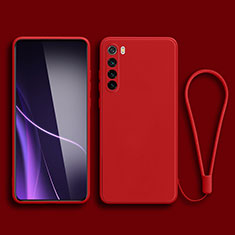Coque Ultra Fine Silicone Souple 360 Degres Housse Etui YK3 pour Xiaomi Redmi Note 8 (2021) Rouge