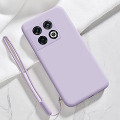 Coque Ultra Fine Silicone Souple 360 Degres Housse Etui YK4 pour OnePlus 10 Pro 5G Violet Clair