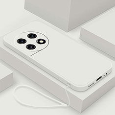 Coque Ultra Fine Silicone Souple 360 Degres Housse Etui YK4 pour OnePlus 11 5G Blanc