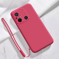 Coque Ultra Fine Silicone Souple 360 Degres Housse Etui YK4 pour Xiaomi Redmi 12C 4G Rouge