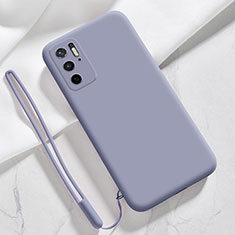 Coque Ultra Fine Silicone Souple 360 Degres Housse Etui YK4 pour Xiaomi Redmi Note 10T 5G Gris Lavende