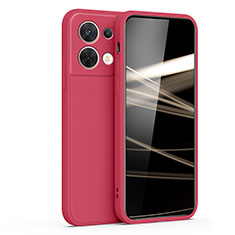 Coque Ultra Fine Silicone Souple 360 Degres Housse Etui YK4 pour Xiaomi Redmi Note 13 5G Rose Rouge