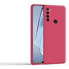 Coque Ultra Fine Silicone Souple 360 Degres Housse Etui YK4 pour Xiaomi Redmi Note 8 (2021) Rose Rouge