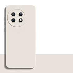Coque Ultra Fine Silicone Souple 360 Degres Housse Etui YK5 pour OnePlus 11 5G Blanc