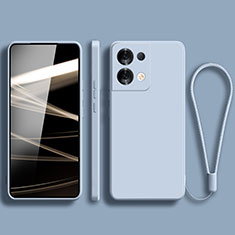 Coque Ultra Fine Silicone Souple 360 Degres Housse Etui YK5 pour Xiaomi Redmi Note 13 Pro 5G Bleu Clair