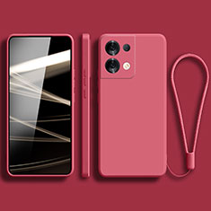 Coque Ultra Fine Silicone Souple 360 Degres Housse Etui YK5 pour Xiaomi Redmi Note 13 Pro 5G Rose Rouge