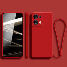 Coque Ultra Fine Silicone Souple 360 Degres Housse Etui YK5 pour Xiaomi Redmi Note 13 Pro 5G Rouge