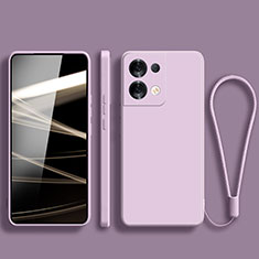 Coque Ultra Fine Silicone Souple 360 Degres Housse Etui YK5 pour Xiaomi Redmi Note 13 Pro 5G Violet Clair