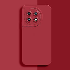 Coque Ultra Fine Silicone Souple 360 Degres Housse Etui YK6 pour OnePlus 11 5G Rouge