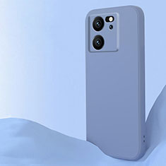 Coque Ultra Fine Silicone Souple 360 Degres Housse Etui YK6 pour Xiaomi Mi 13T 5G Gris Lavende