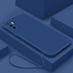 Coque Ultra Fine Silicone Souple 360 Degres Housse Etui YK6 pour Xiaomi Redmi Note 10 5G Bleu