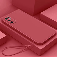 Coque Ultra Fine Silicone Souple 360 Degres Housse Etui YK6 pour Xiaomi Redmi Note 10 5G Rouge