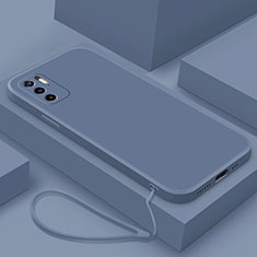 Coque Ultra Fine Silicone Souple 360 Degres Housse Etui YK6 pour Xiaomi Redmi Note 10T 5G Gris Lavende
