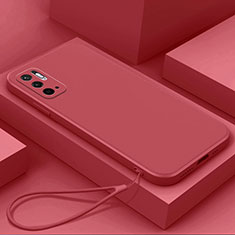 Coque Ultra Fine Silicone Souple 360 Degres Housse Etui YK6 pour Xiaomi Redmi Note 10T 5G Rouge