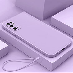 Coque Ultra Fine Silicone Souple 360 Degres Housse Etui YK6 pour Xiaomi Redmi Note 10T 5G Violet
