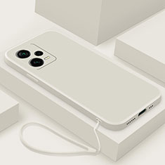 Coque Ultra Fine Silicone Souple 360 Degres Housse Etui YK6 pour Xiaomi Redmi Note 12 5G Blanc