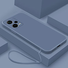 Coque Ultra Fine Silicone Souple 360 Degres Housse Etui YK6 pour Xiaomi Redmi Note 12 5G Gris Lavende
