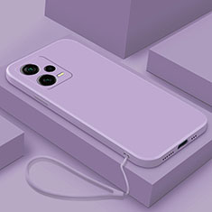 Coque Ultra Fine Silicone Souple 360 Degres Housse Etui YK6 pour Xiaomi Redmi Note 12 5G Violet Clair