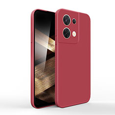 Coque Ultra Fine Silicone Souple 360 Degres Housse Etui YK6 pour Xiaomi Redmi Note 13 5G Rouge