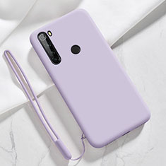 Coque Ultra Fine Silicone Souple 360 Degres Housse Etui YK6 pour Xiaomi Redmi Note 8 (2021) Violet Clair