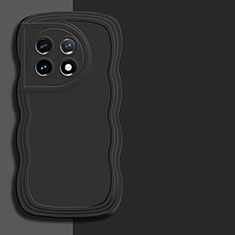 Coque Ultra Fine Silicone Souple 360 Degres Housse Etui YK7 pour OnePlus Ace 2 Pro 5G Noir