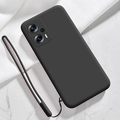 Coque Ultra Fine Silicone Souple 360 Degres Housse Etui YK7 pour Xiaomi Redmi Note 11T Pro 5G Noir