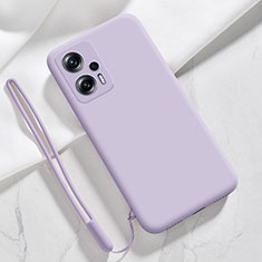 Coque Ultra Fine Silicone Souple 360 Degres Housse Etui YK7 pour Xiaomi Redmi Note 11T Pro+ Plus 5G Violet Clair
