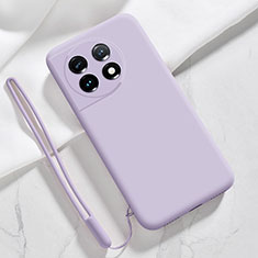 Coque Ultra Fine Silicone Souple 360 Degres Housse Etui YK8 pour OnePlus 11 5G Violet Clair