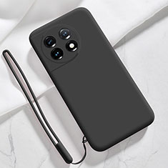 Coque Ultra Fine Silicone Souple 360 Degres Housse Etui YK8 pour OnePlus Ace 2 Pro 5G Noir
