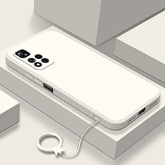 Coque Ultra Fine Silicone Souple 360 Degres Housse Etui YK8 pour Xiaomi Redmi Note 11 Pro+ Plus 5G Blanc