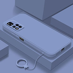 Coque Ultra Fine Silicone Souple 360 Degres Housse Etui YK8 pour Xiaomi Redmi Note 11 Pro+ Plus 5G Gris Lavende