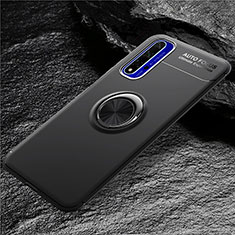 Coque Ultra Fine Silicone Souple avec Support Bague Anneau Aimante Magnetique pour Huawei Honor 20S Noir