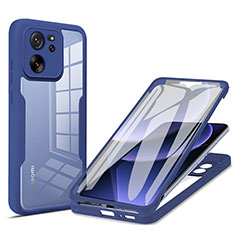 Coque Ultra Fine Silicone Souple Housse Etui 360 Degres Avant et Arriere pour Xiaomi Mi 13T 5G Bleu