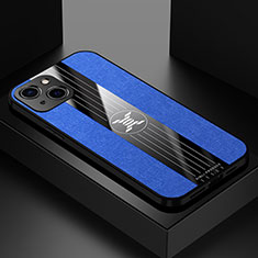 Coque Ultra Fine Silicone Souple Housse Etui A04 pour Apple iPhone 15 Plus Bleu