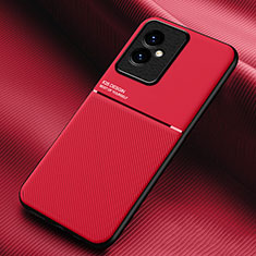 Coque Ultra Fine Silicone Souple Housse Etui avec Aimante Magnetique pour Huawei Honor 100 5G Rouge