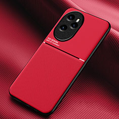 Coque Ultra Fine Silicone Souple Housse Etui avec Aimante Magnetique pour Huawei Honor 100 Pro 5G Rouge