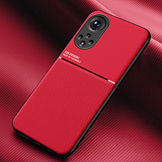 Coque Ultra Fine Silicone Souple Housse Etui avec Aimante Magnetique pour Huawei Honor 50 Pro 5G Rouge
