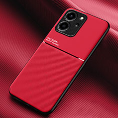 Coque Ultra Fine Silicone Souple Housse Etui avec Aimante Magnetique pour Huawei Honor 80 SE 5G Rouge