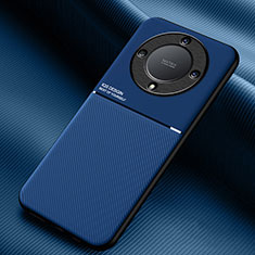Coque Ultra Fine Silicone Souple Housse Etui avec Aimante Magnetique pour Huawei Honor Magic5 Lite 5G Bleu